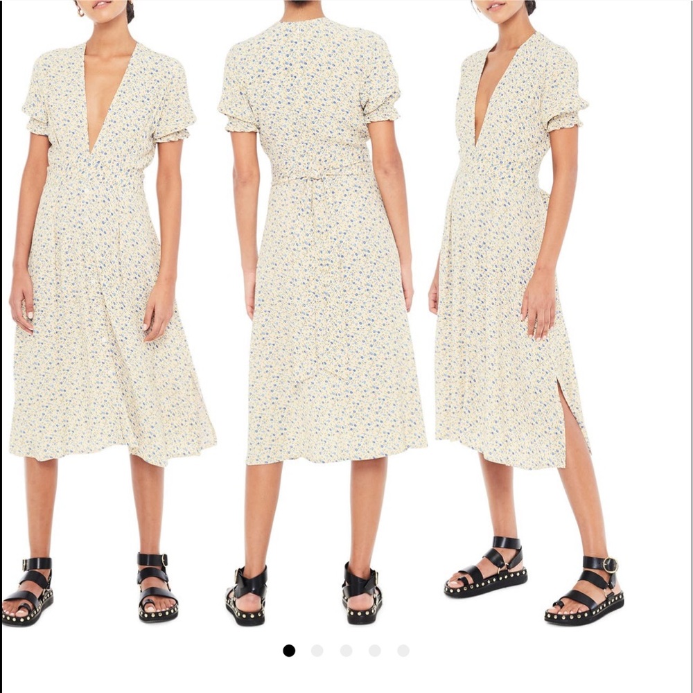 Farah ditsy floral print midi dress 🌺